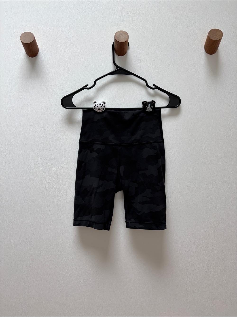 Lululemon Black Camouflage High-Waist Women’s Bike Shorts